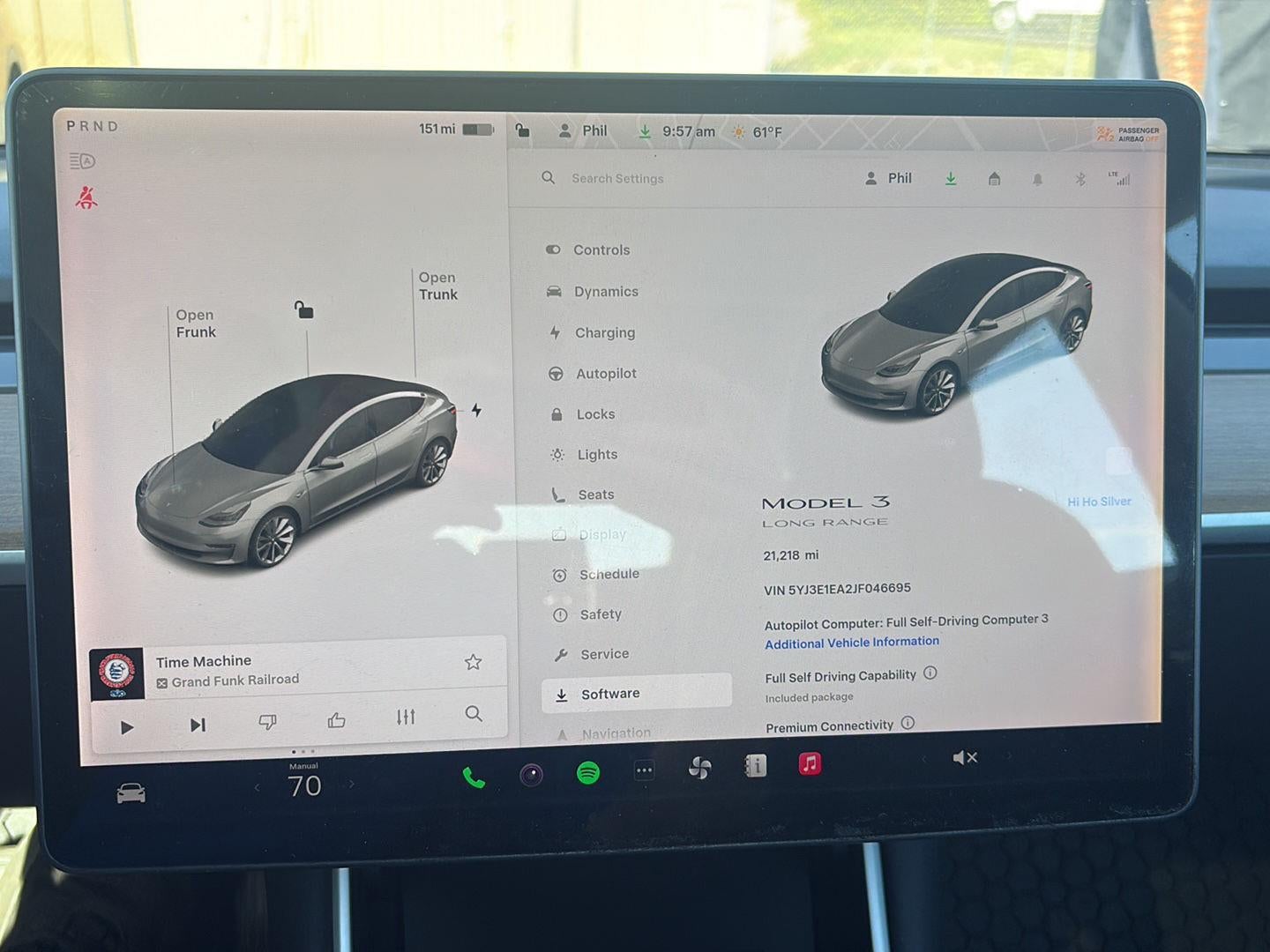 2018 Tesla Model 3 Long Range Battery